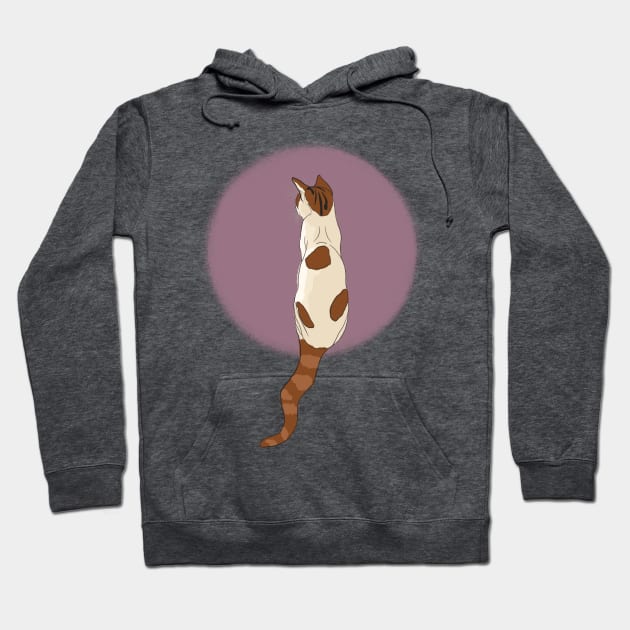 Soya the cat - thoughtful Hoodie by Chigurena